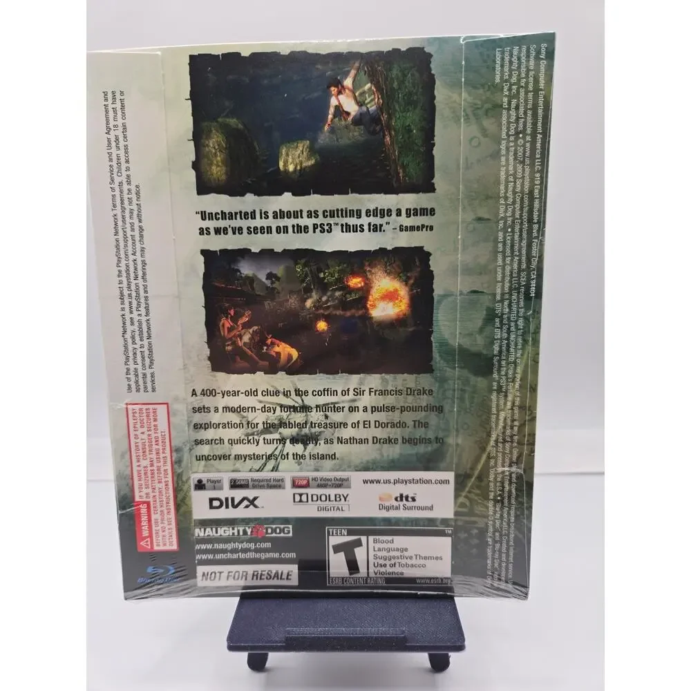 Uncharted: Drake's Fortune Greatest Hits (Sony PlayStation 3, 2007) New Sealed!